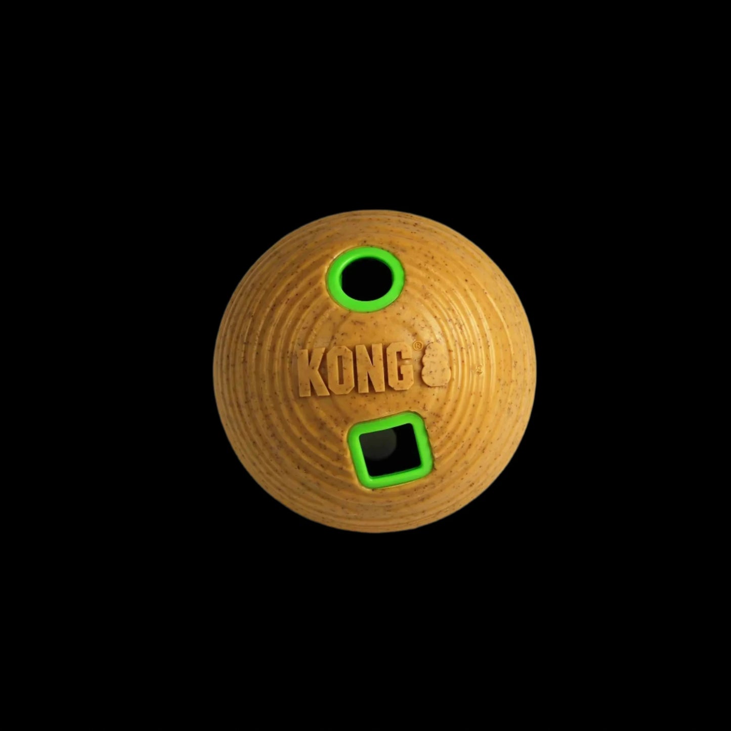 KONG(R) Bamboo Feeder Ball Dog Enrichment Toy Medium