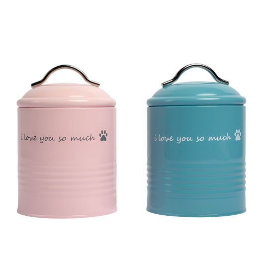 I Love You So Much Dog Treat Canister Gift Set