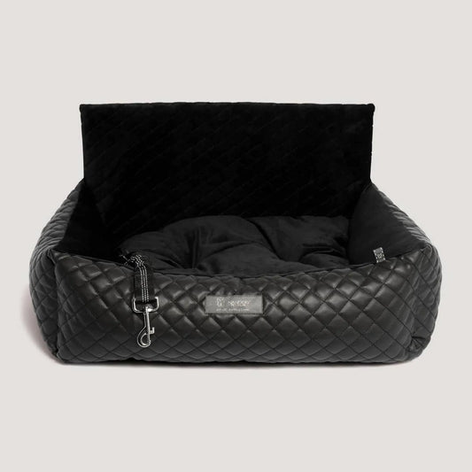 VEGAN Large Black Car Seat